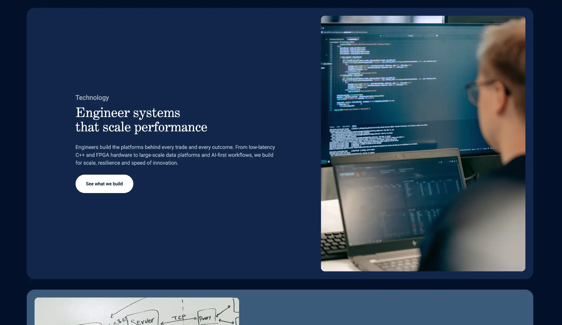 Technology — Engineer systems that scale performance