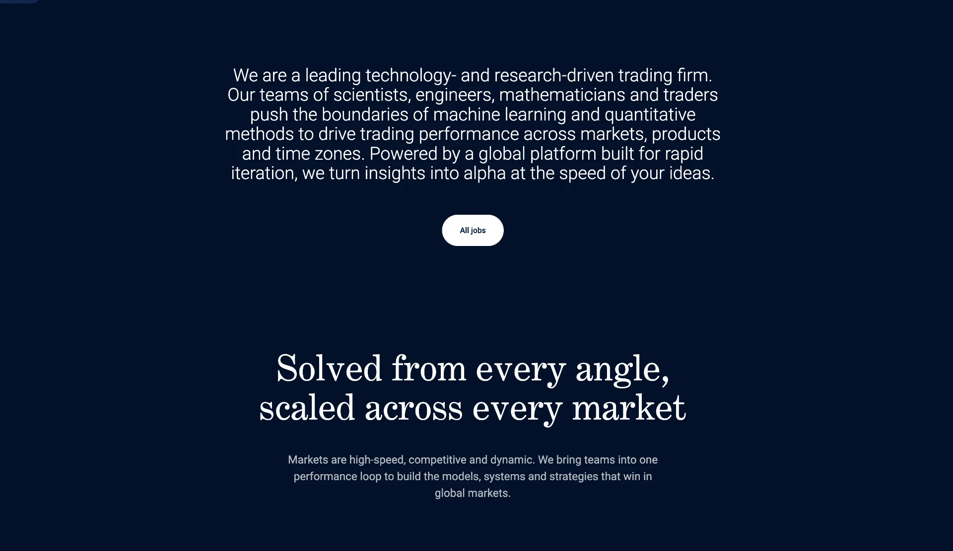 Solved from every angle, scaled across every market
